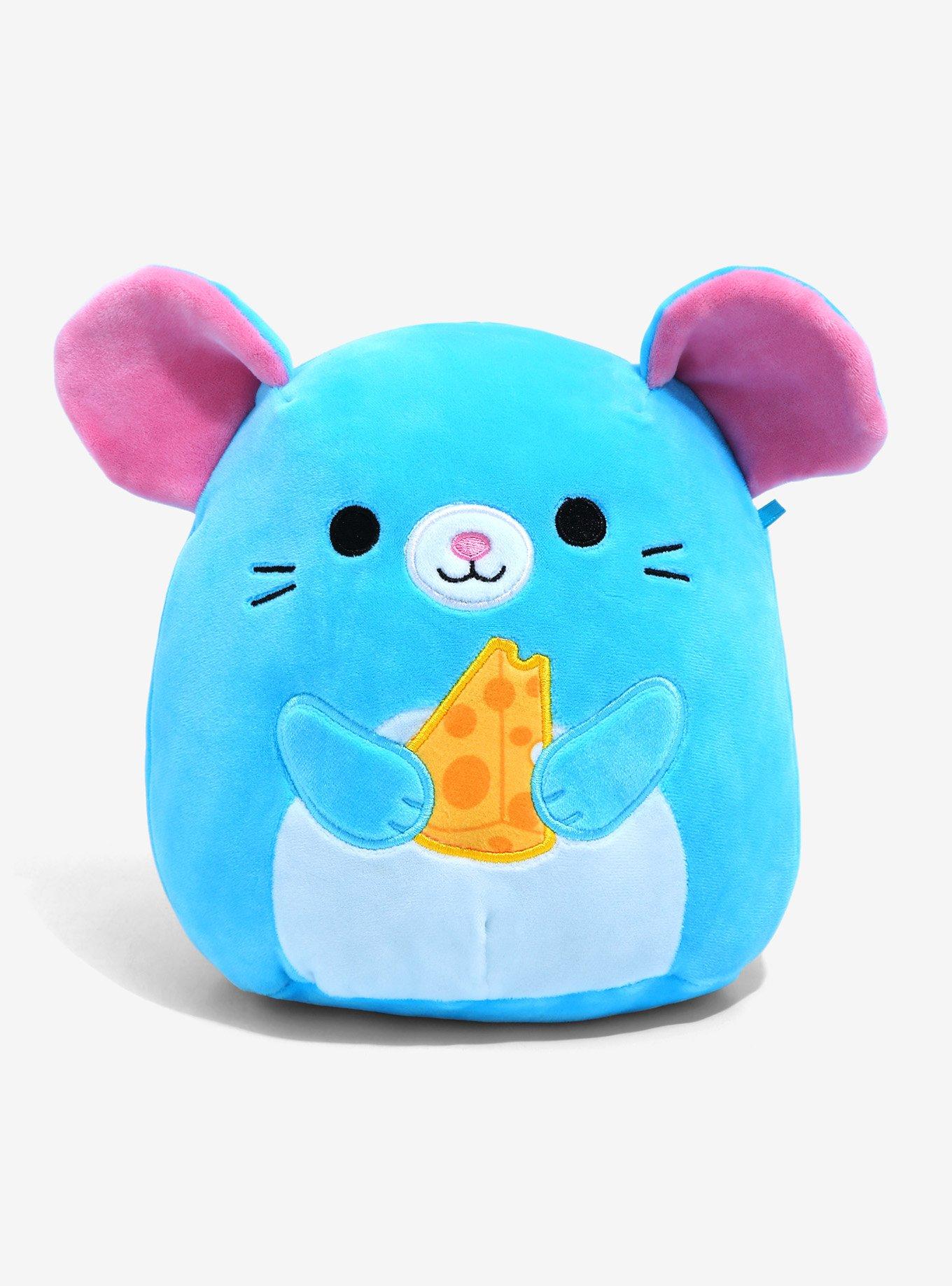 Squishmallows Squaz the Blue Mouse with Cheese 8 Inch Plush - BoxLunch Exclusive
