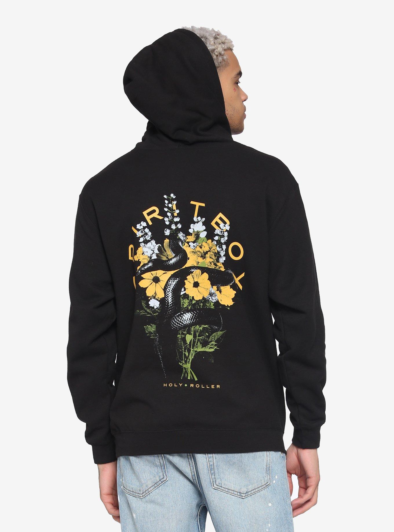 Spiritbox Holy Roller Floral Hoodie, BLACK, hi-res