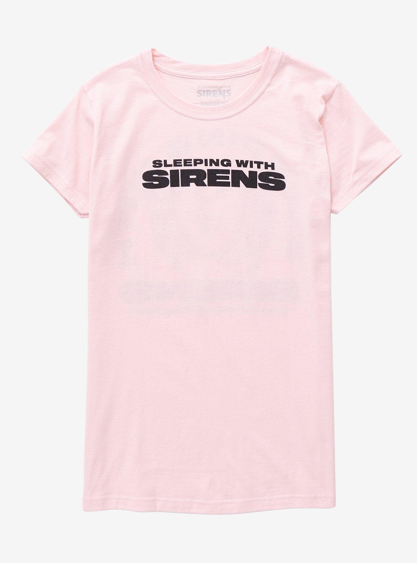 Sleeping With Sirens All My Heart Lyrics Girls T-Shirt, PINK, hi-res