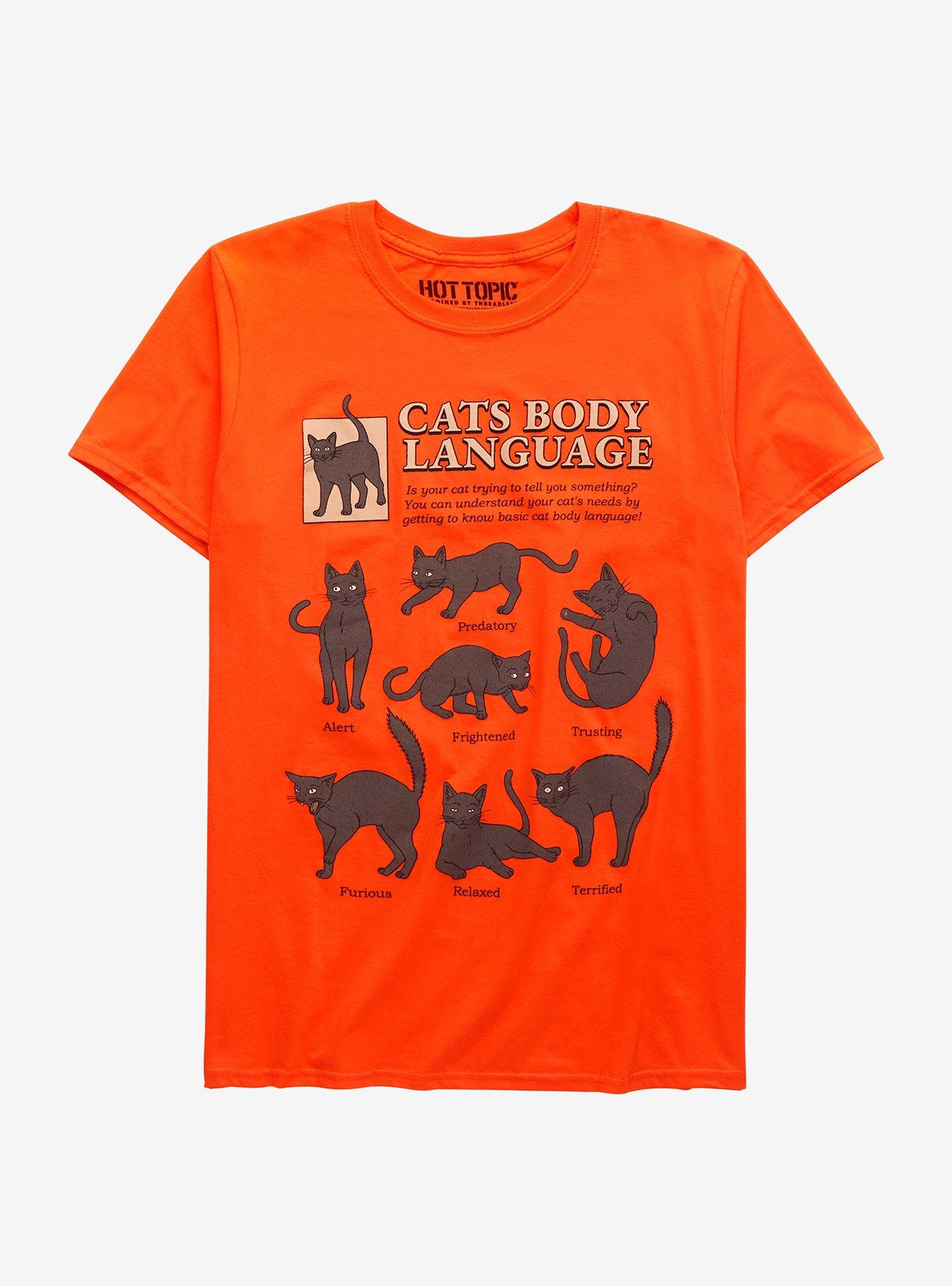 Cats Body Language T-Shirt By Thiago Correa | Hot Topic