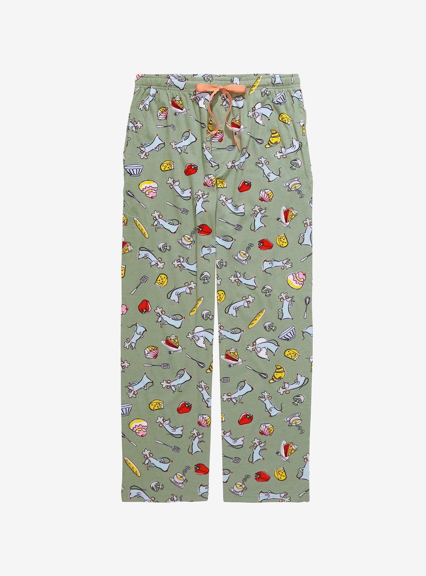 Disney Pixar Ratatouille Remy & Snacks Allover Print Sleep Pants - BoxLunch Exclusive, SAGE, hi-res