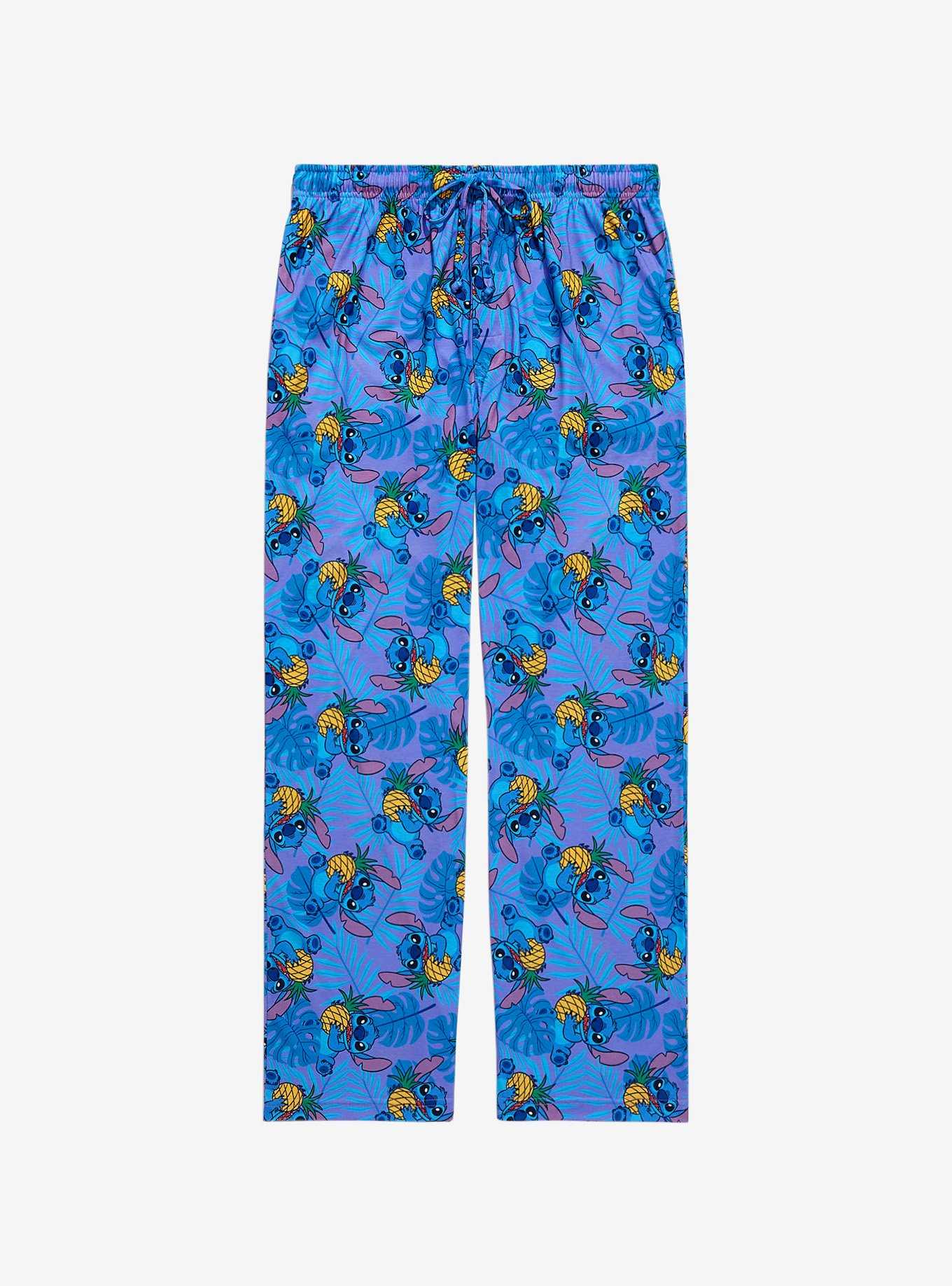 Disney Lilo & Stitch Stitch & Pineapples Tropical Sleep Pants - BoxLunch Exclusive, , hi-res