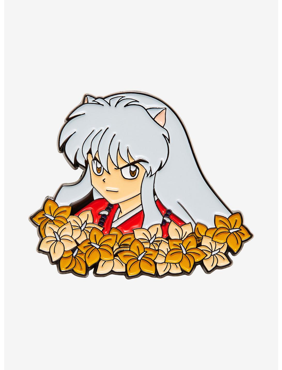 InuYasha Floral Enamel Pin - BoxLunch Exclusive, , hi-res