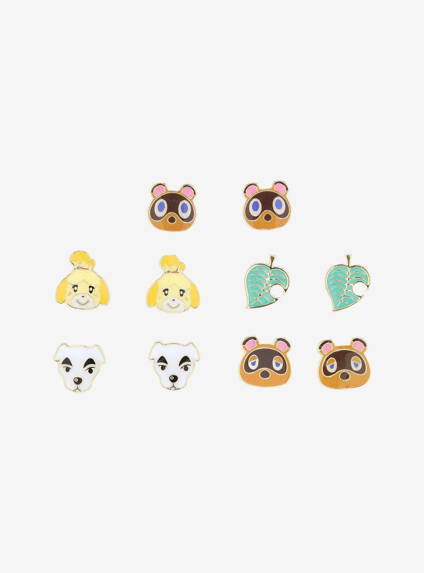 Animal Crossing: New Horizons NPC Stud Earring Set, , hi-res