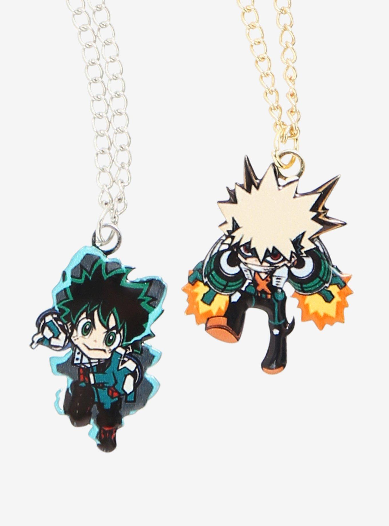 My Hero Academia Chibi Deku & Bakugo Best Friend Necklace Set, , hi-res
