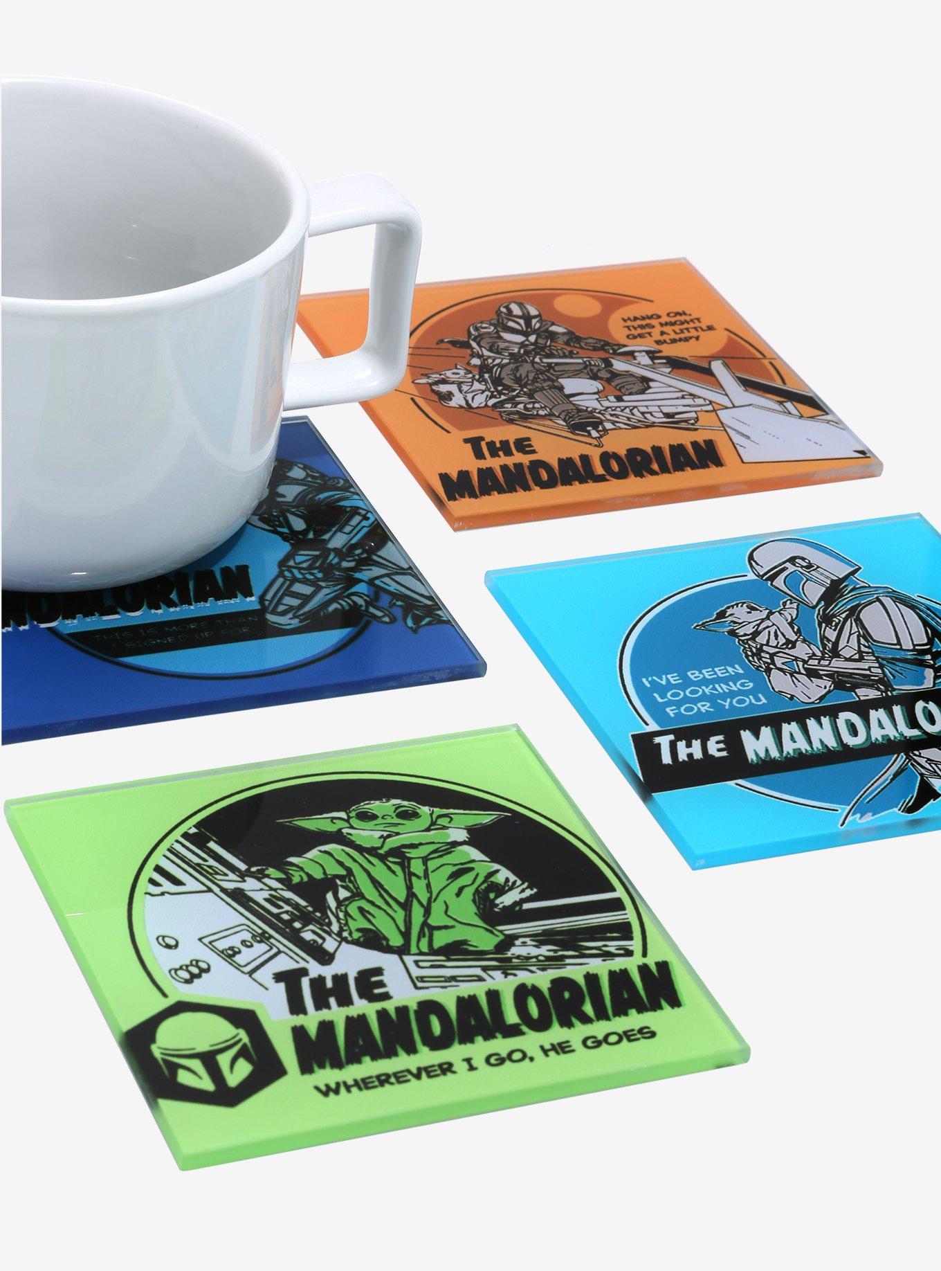 Star Wars The Mandalorian Quotes Glass Coaster Set, , hi-res