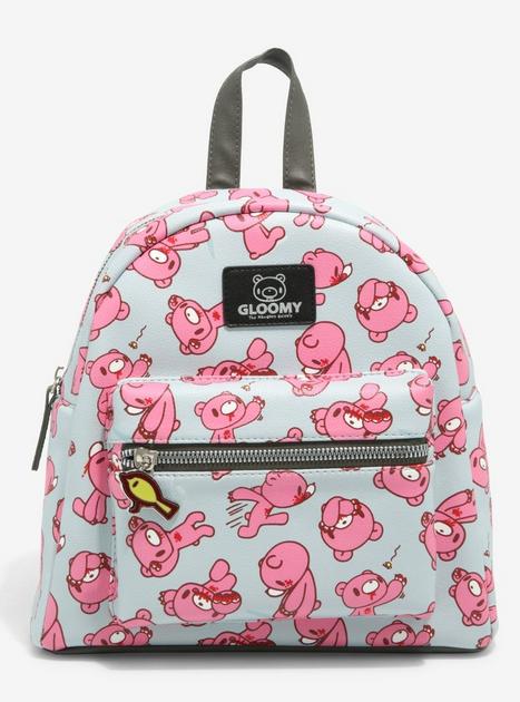 black gloomy bear mini backpack Carry a little bit of spooky cuteness wherever you go with the Gloomy Bear Gray Strap Plush Backpack Loungefly Sanrio Kuromi Bear Cosplay