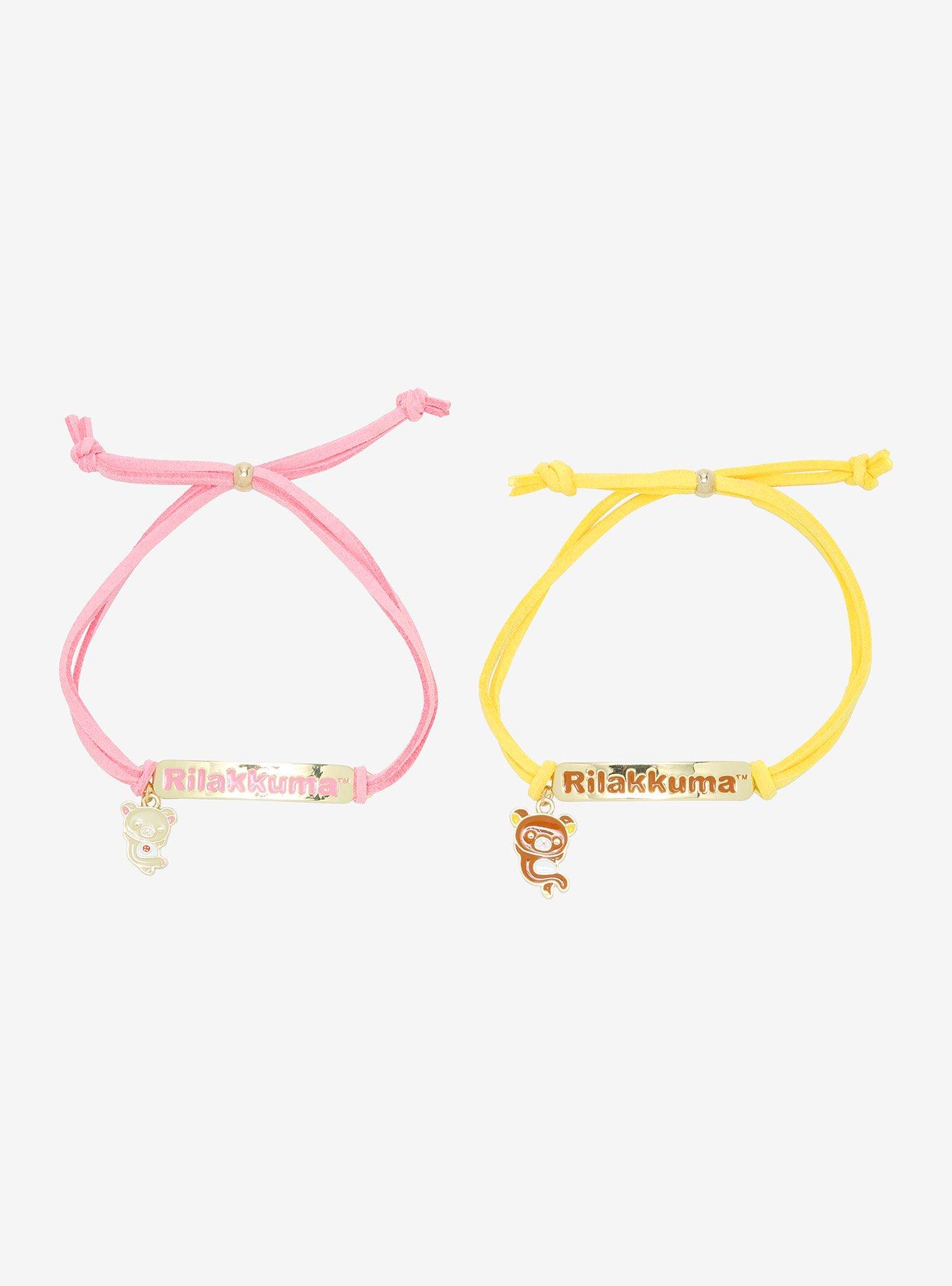 Rilakkuma Bear Best Friend Cord Bracelet Set, , hi-res