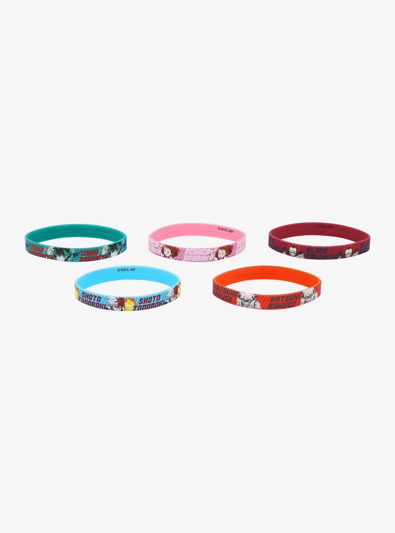 My Hero Academia Group Rubber Bracelet Set, , hi-res