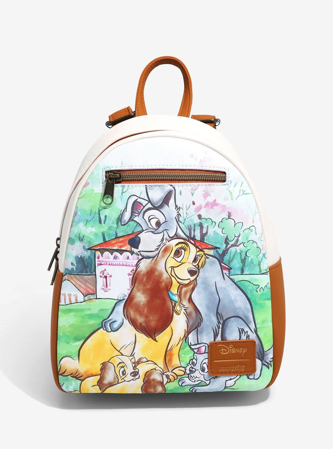 Loungefly Disney Lady deals & the Tramp Family Love Mini Backpack