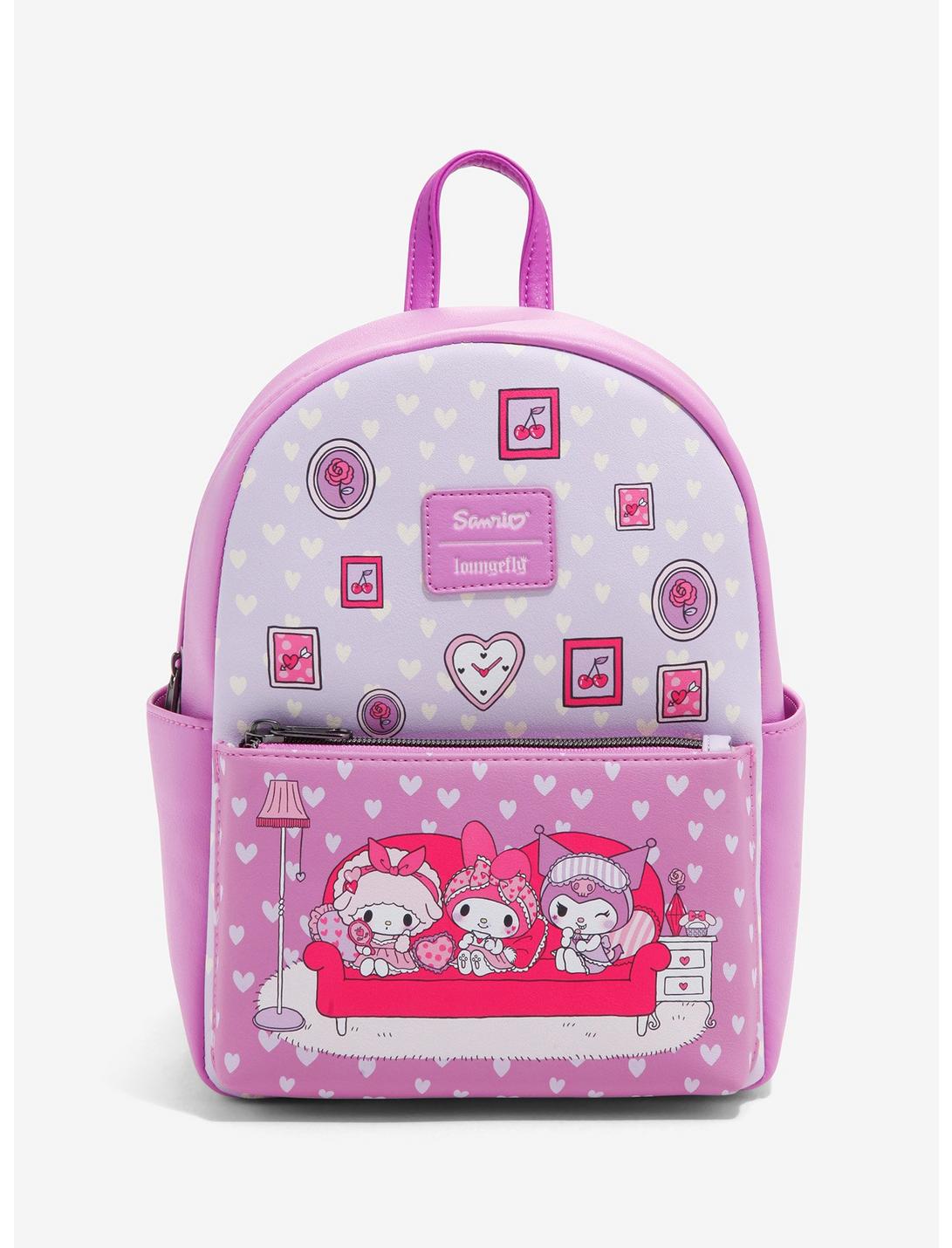 Loungefly My Melody & Kuromi Slumber Party Mini Backpack, , hi-res