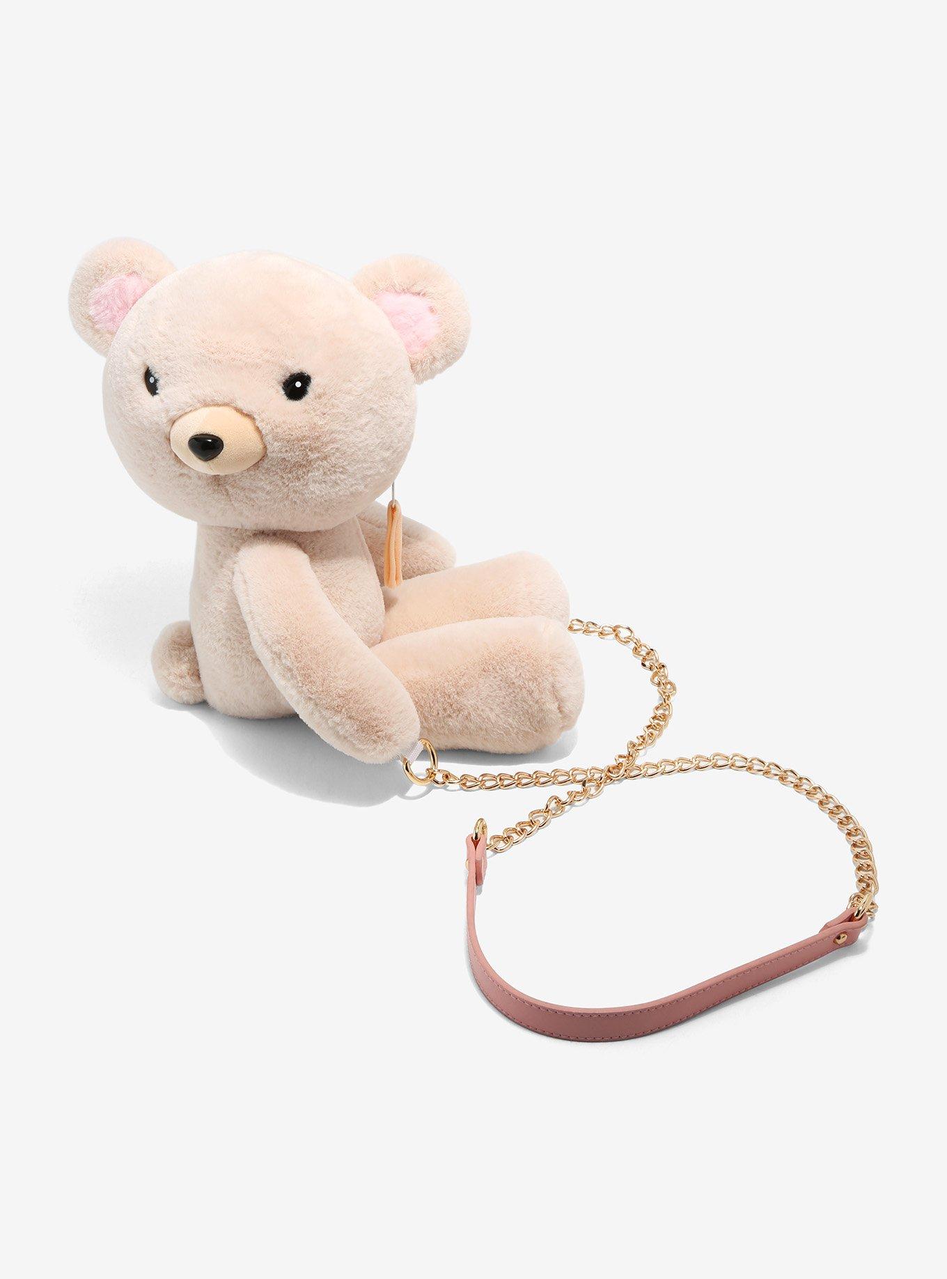 Plus Teddy Fanny Pack With Chain