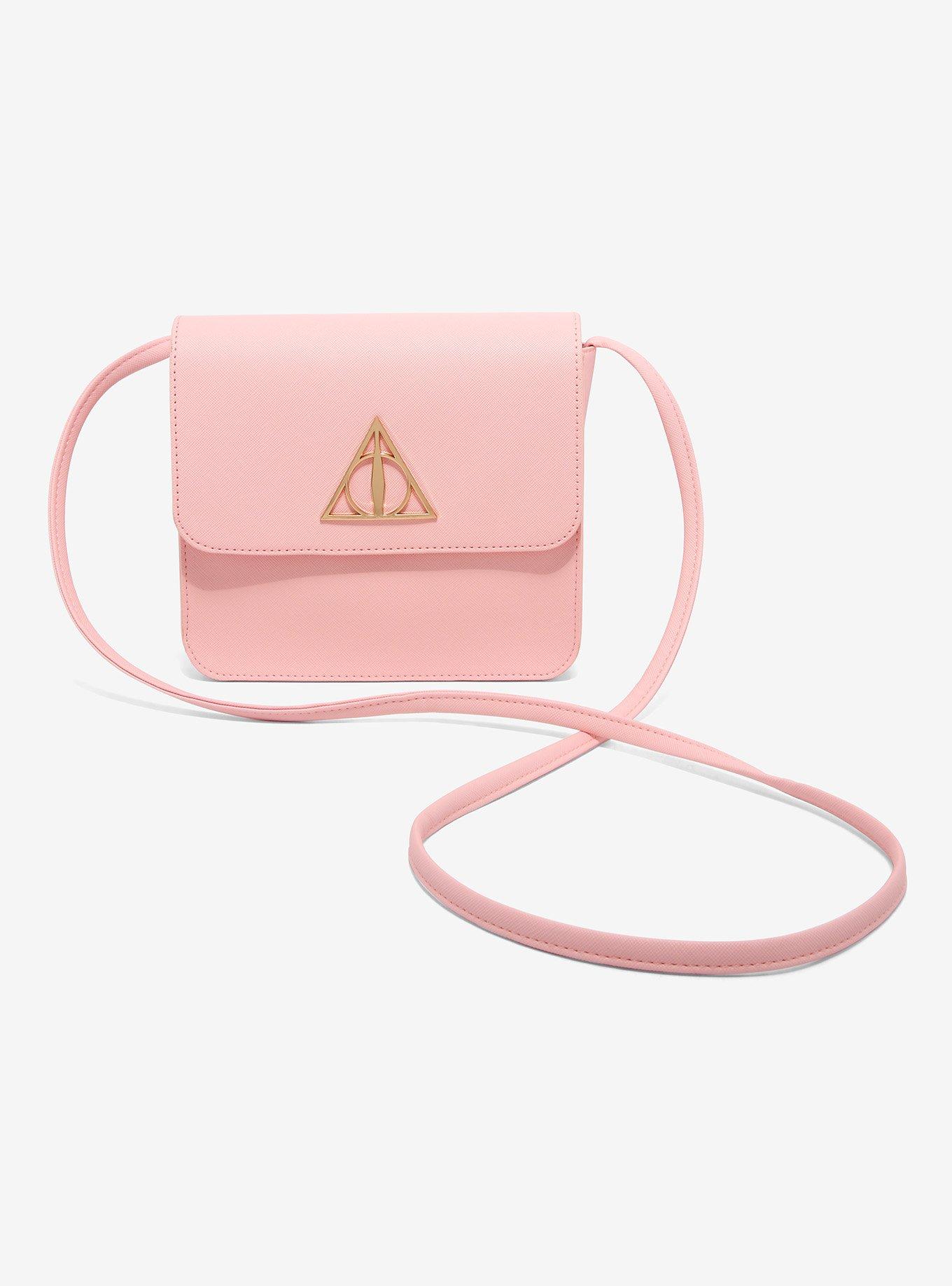 Harry Potter Pink Deathly Hallows Crossbody Bag, , hi-res