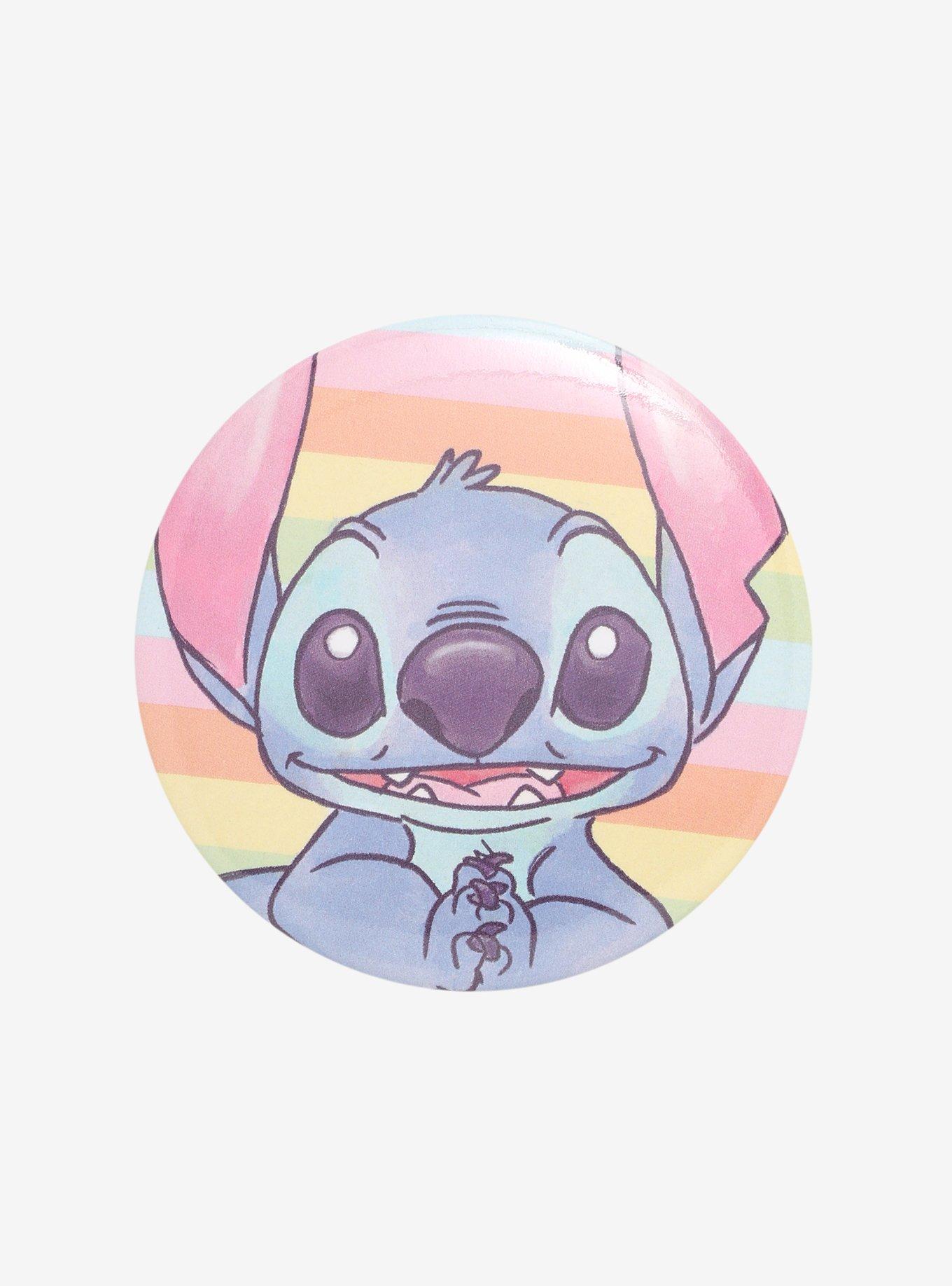 Disney Lilo & Stitch Watercolor Button, Hot Topic