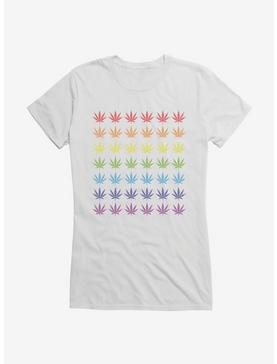 iCreate Pride Flag Cannabis Pattern T-Shirt, , hi-res