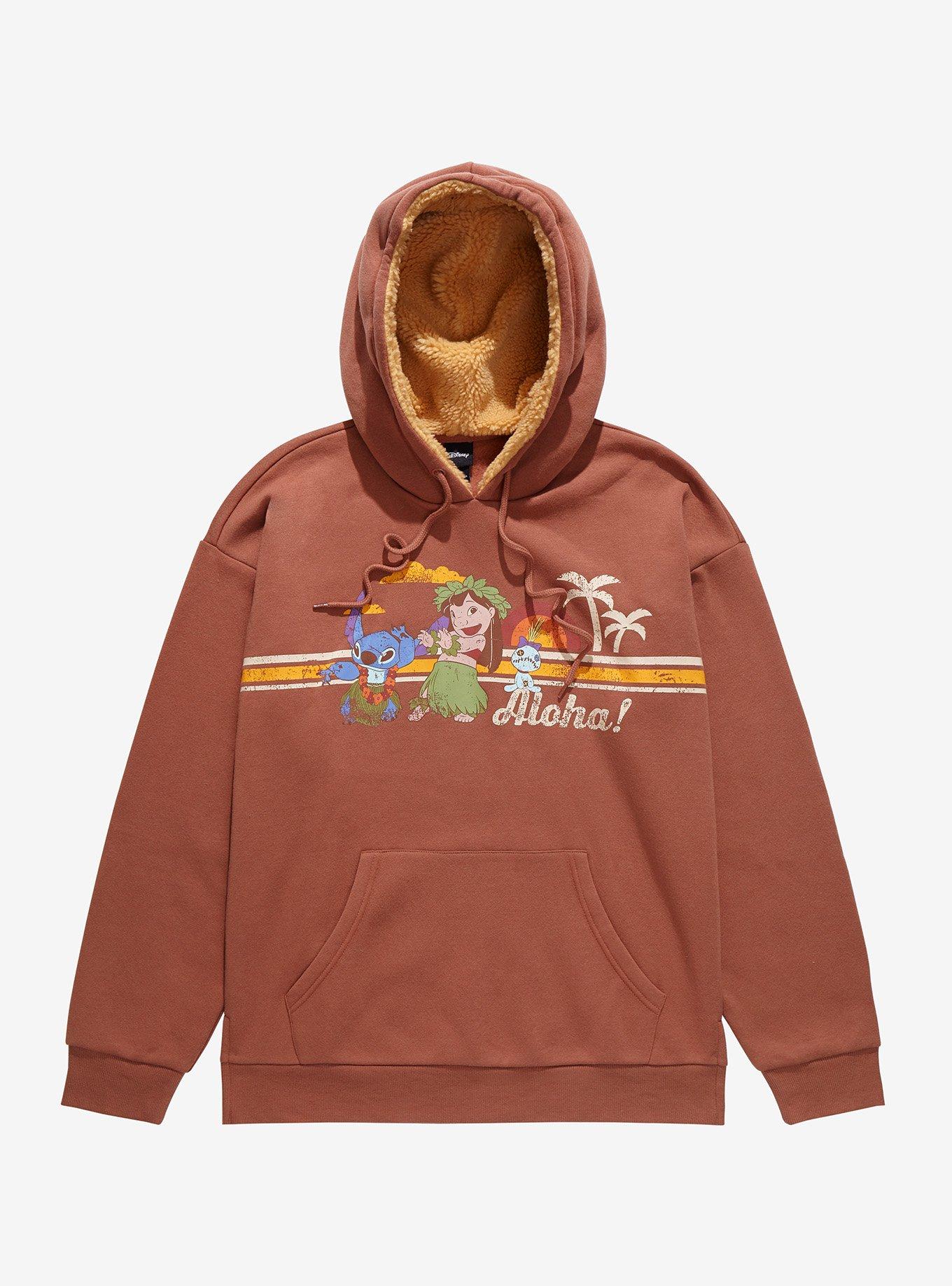 Disney Lilo & Stitch Aloha Hula Dance Hoodie  - BoxLunch Exclusive, BROWN, hi-res