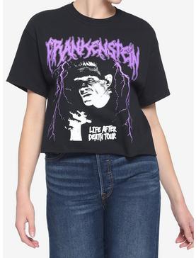 Universal Monsters Frankenstein 1990 Tour Girls Crop T-Shirt, , hi-res