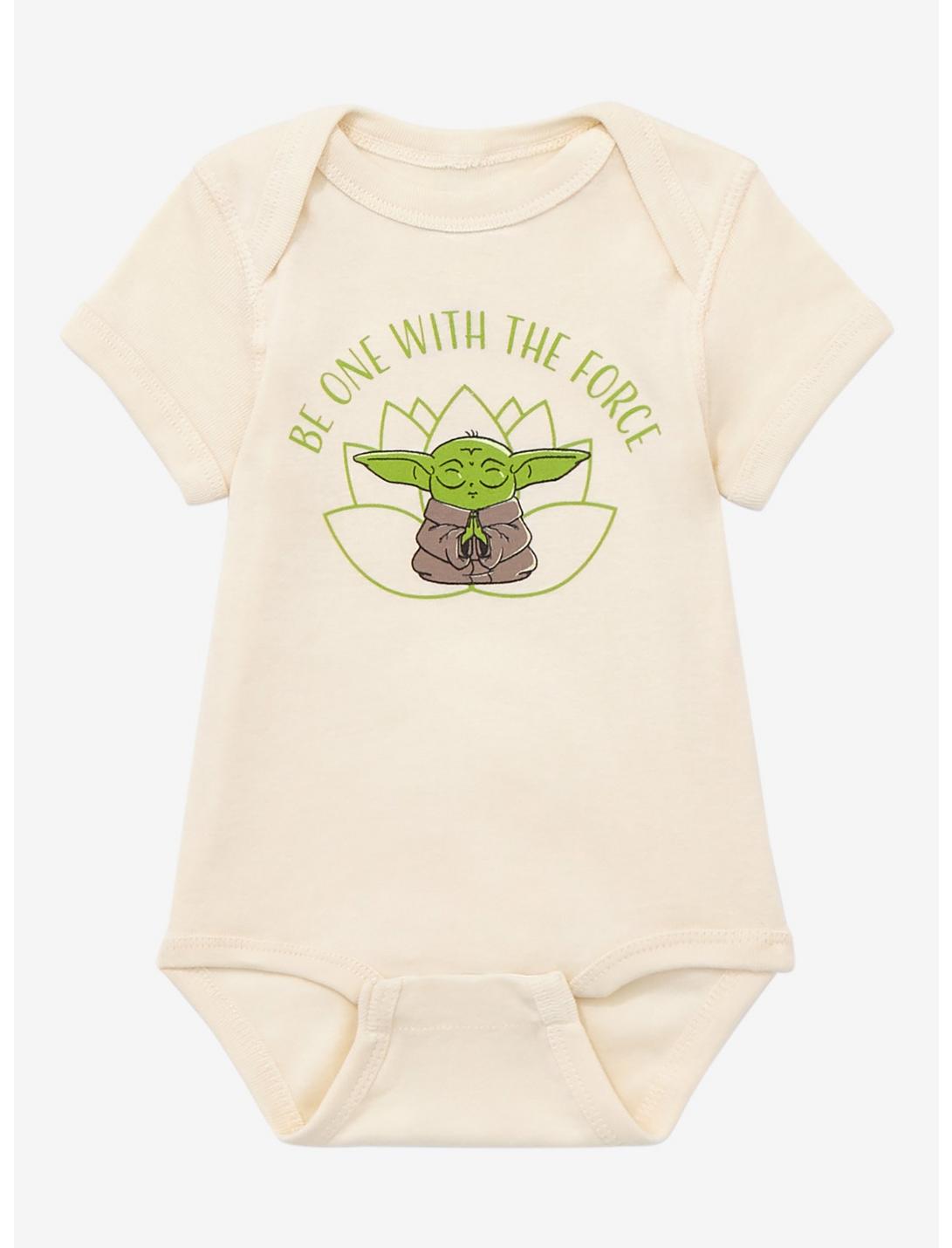 Star Wars The Mandalorian The Child Meditation Infant One-Piece - BoxLunch Exclusive, NATURAL, hi-res