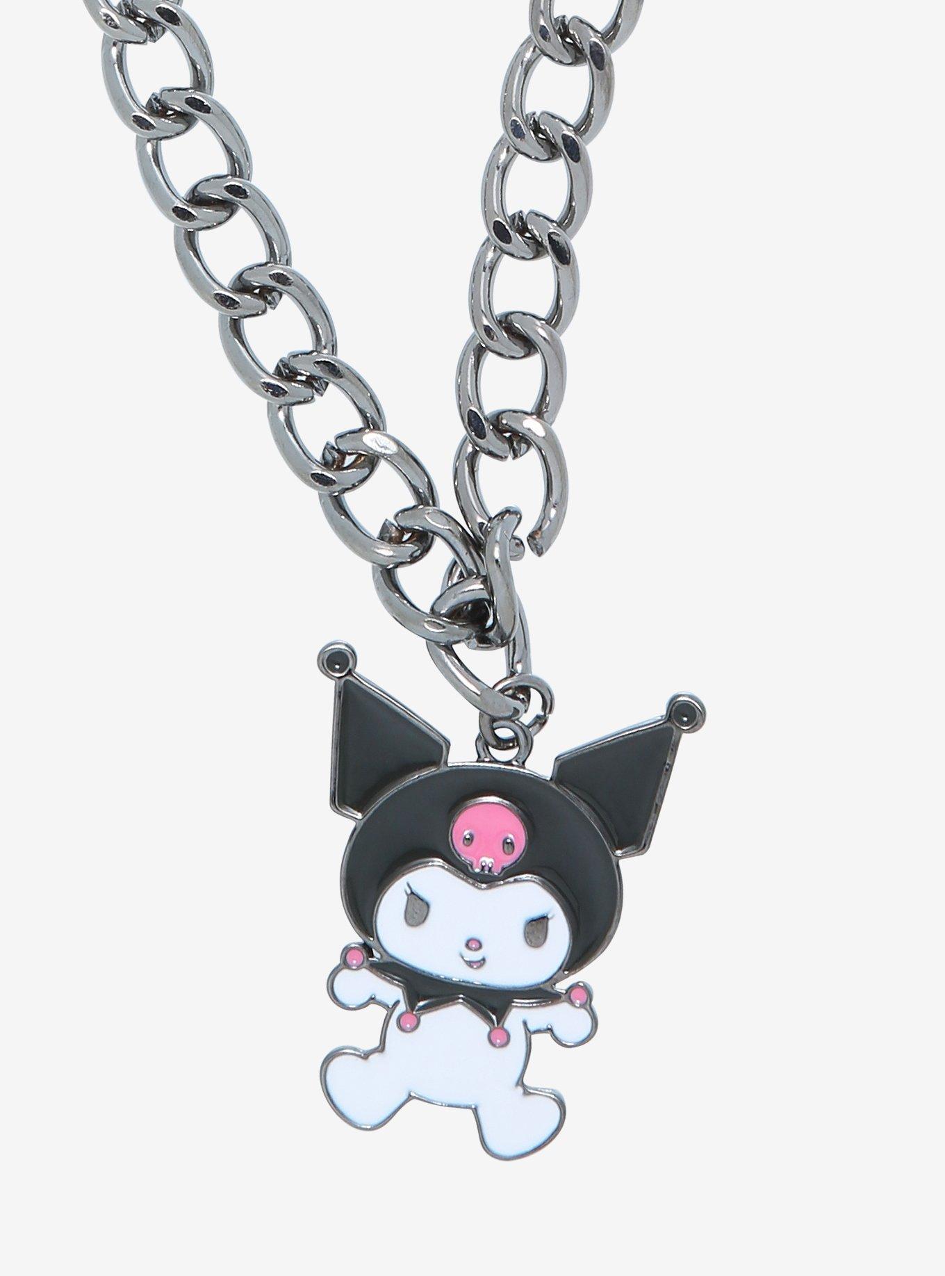 Kuromi Charm Chain Necklace, , hi-res