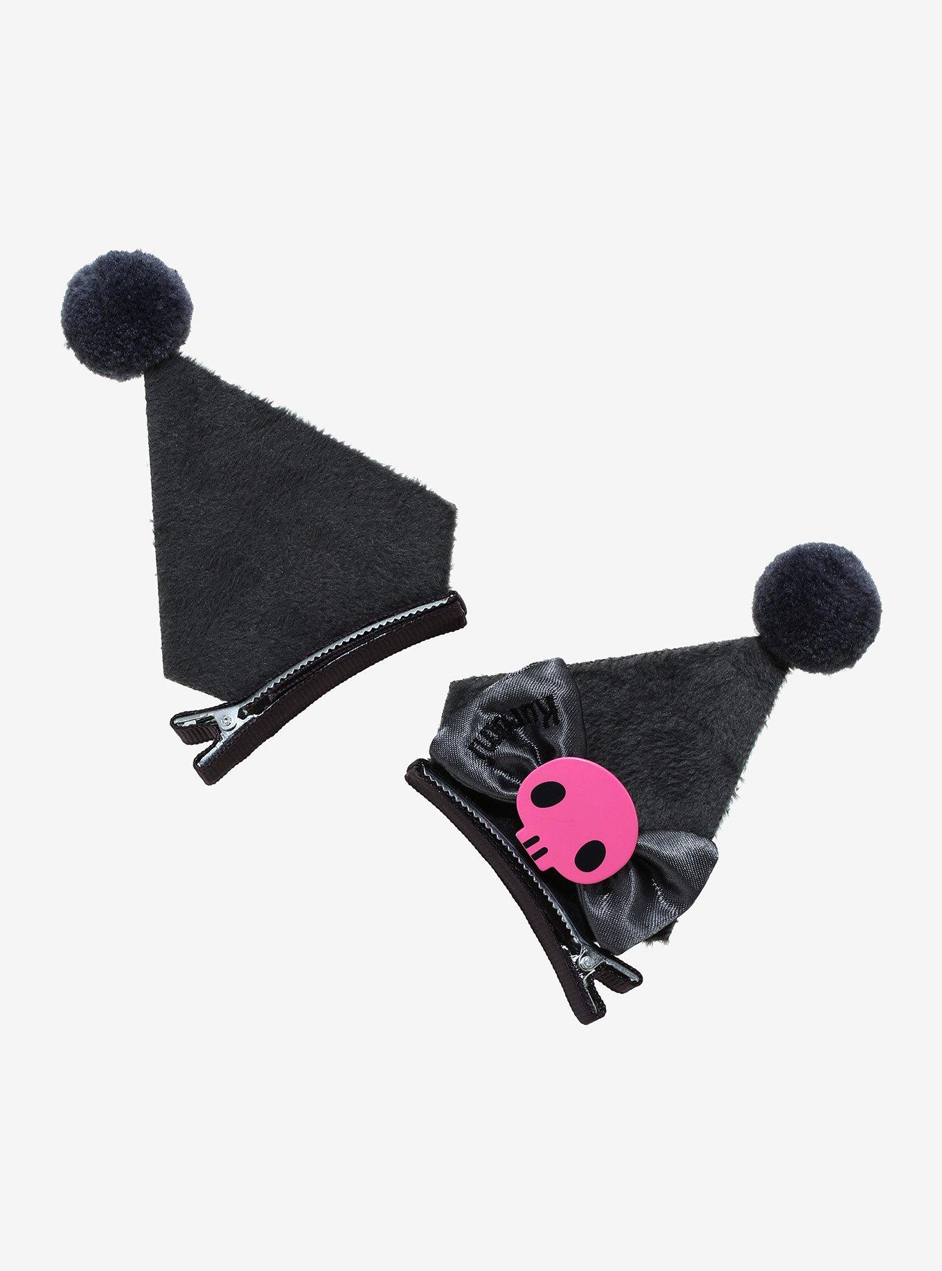Kuromi Horns Fabric Hair Clip Set, , hi-res