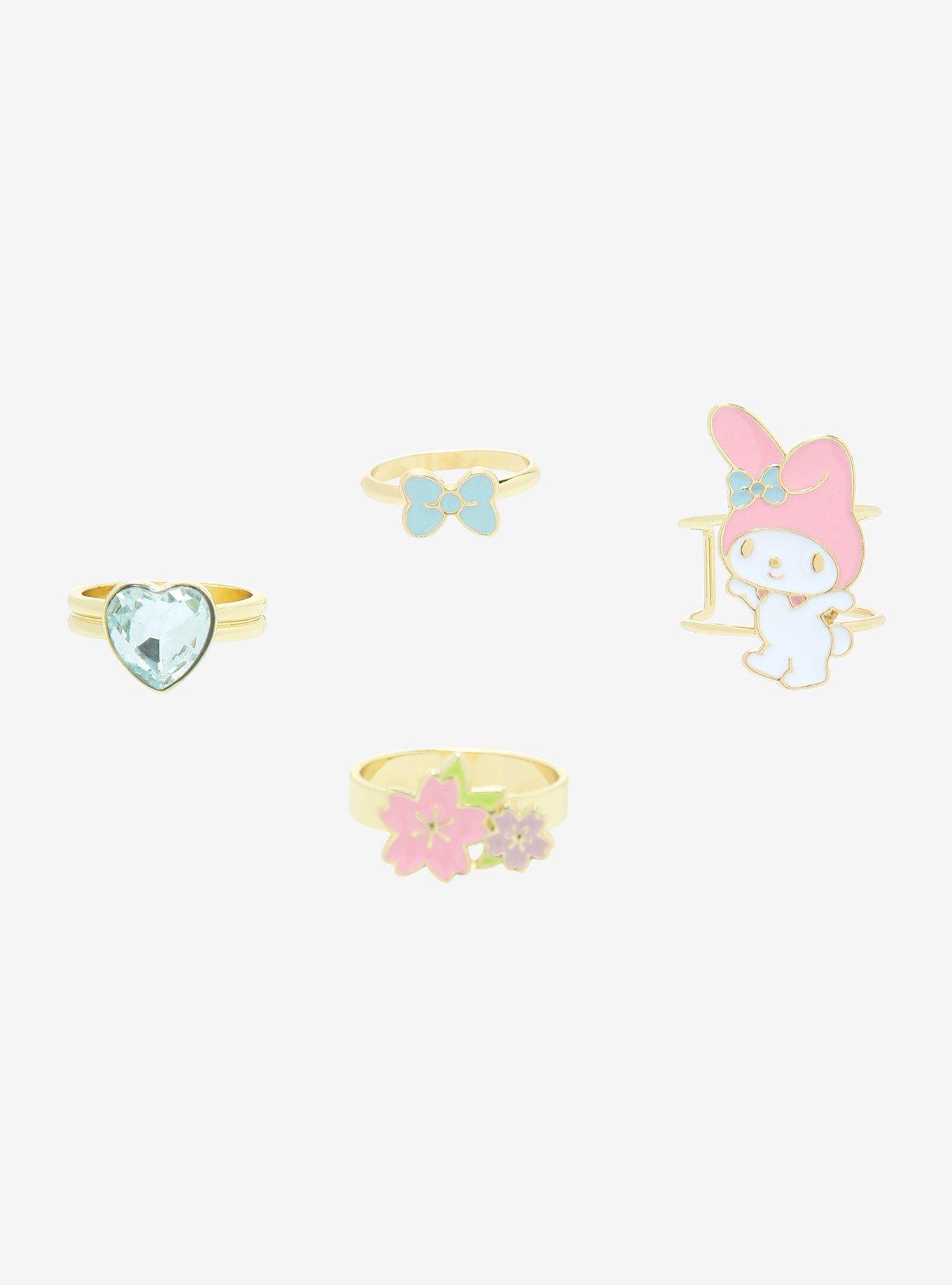 My Melody Sakura Ring Set Hot Topic