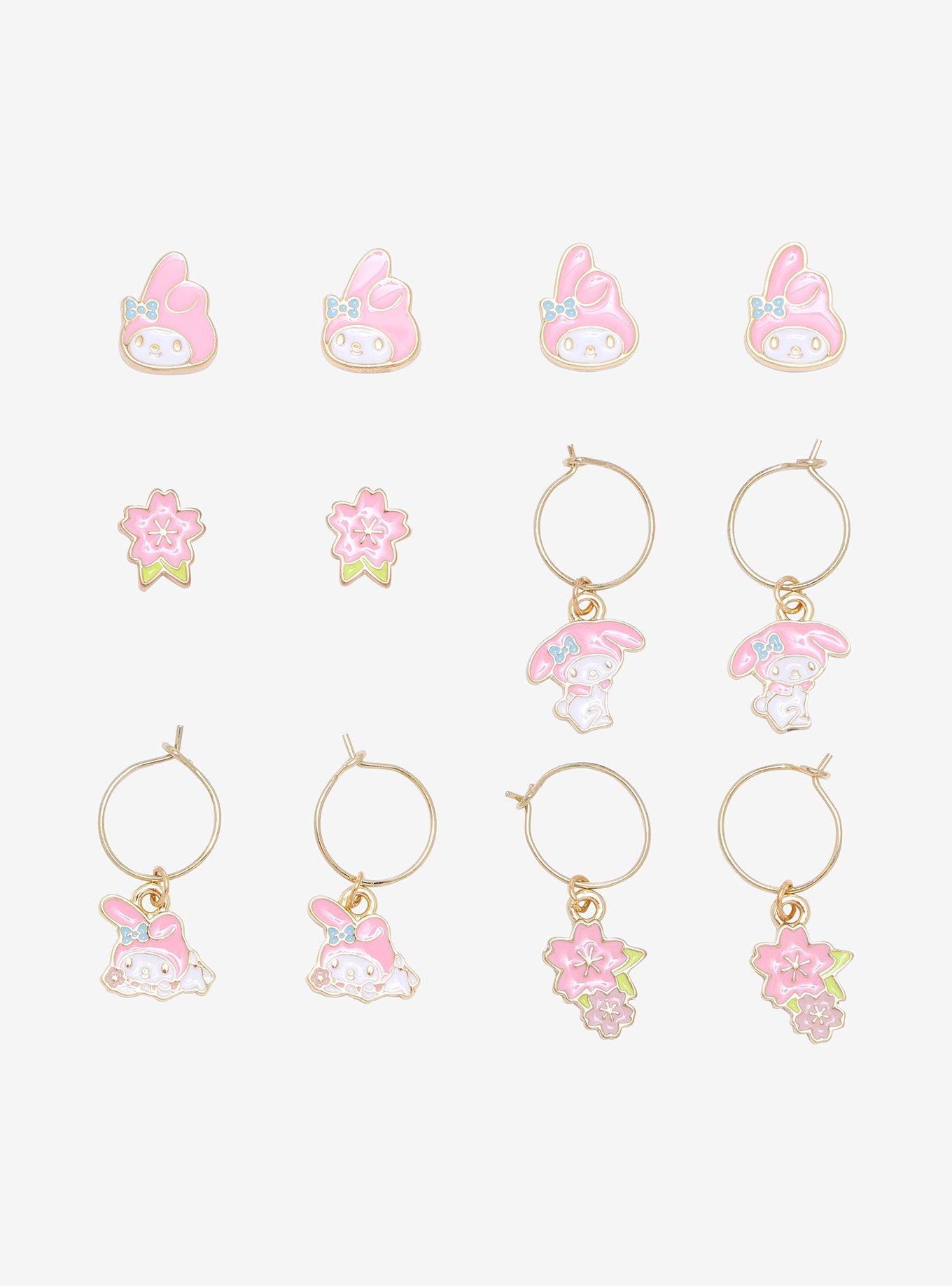 My Melody Sakura Earring Set, , hi-res