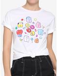 BT21 Jelly Candy Character Boyfriend Fit Girls T-Shirt, MULTI, hi-res