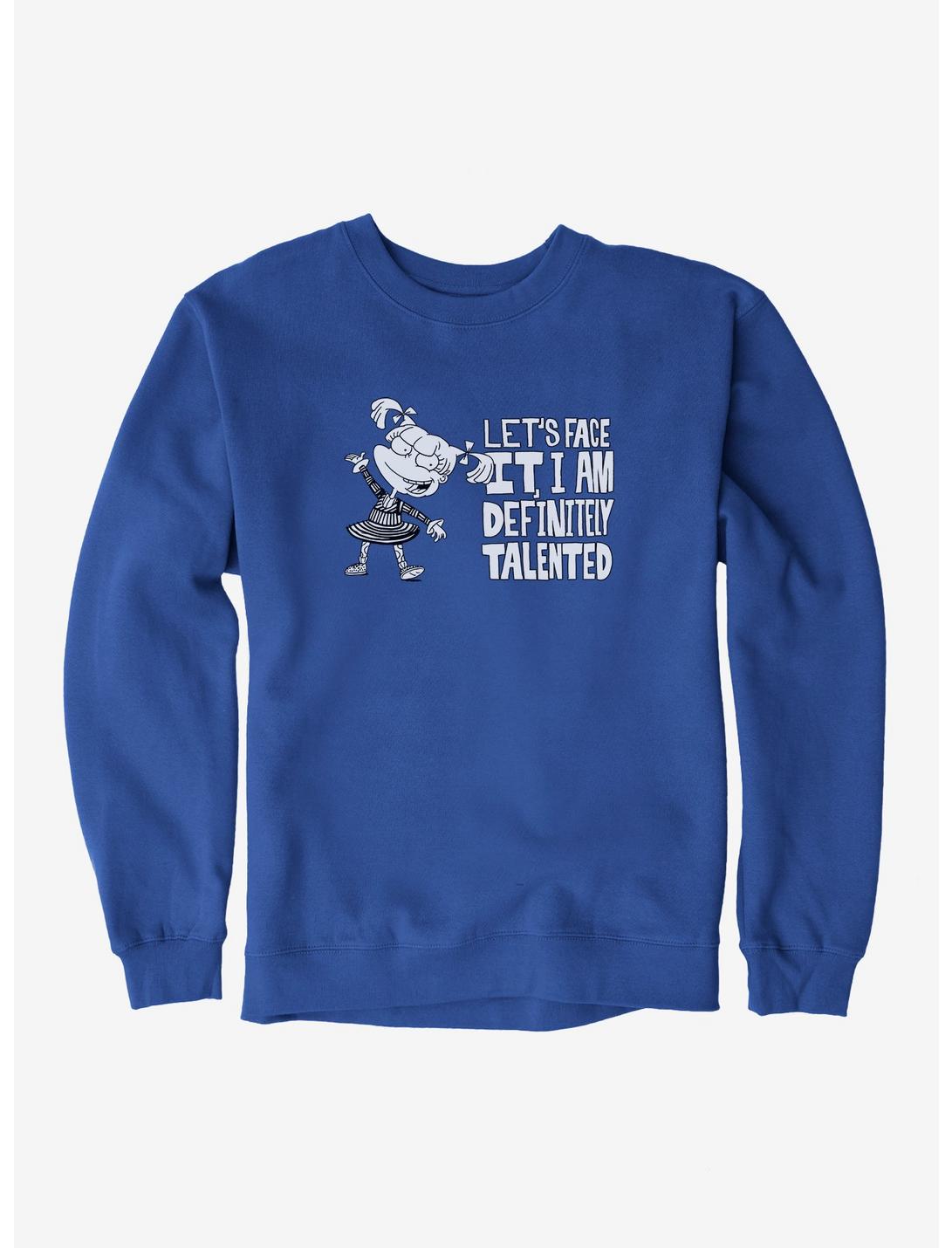 Rugrats Angelica I Am Talented Sweatshirt, ROYAL BLUE, hi-res
