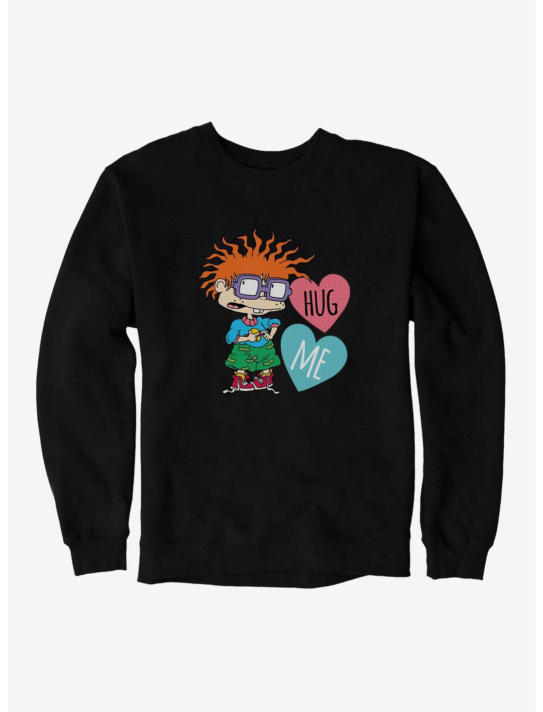 Rugrats Chuckie Hug Me Sweatshirt, BLACK, hi-res
