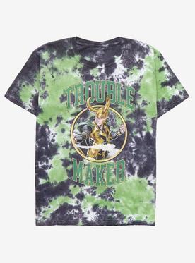 Marvel Loki Trouble Maker Youth Tie-Dye T-Shirt - BoxLunch Exclusive