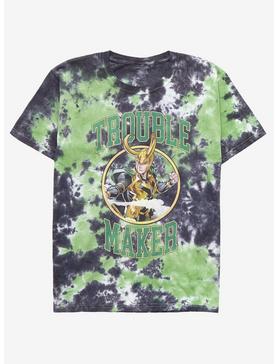 Marvel Loki Trouble Maker Youth Tie-Dye T-Shirt - BoxLunch Exclusive, , hi-res