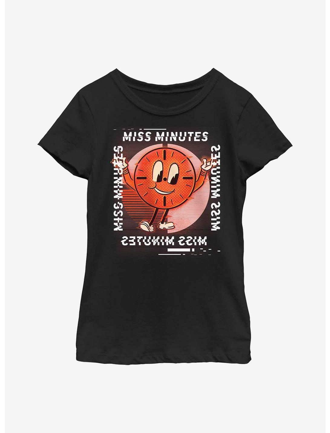 Marvel Loki Glitch Miss Minutes Youth Girls T-Shirt, BLACK, hi-res