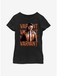 Marvel Loki Variant Poster Youth Girls T-Shirt, BLACK, hi-res