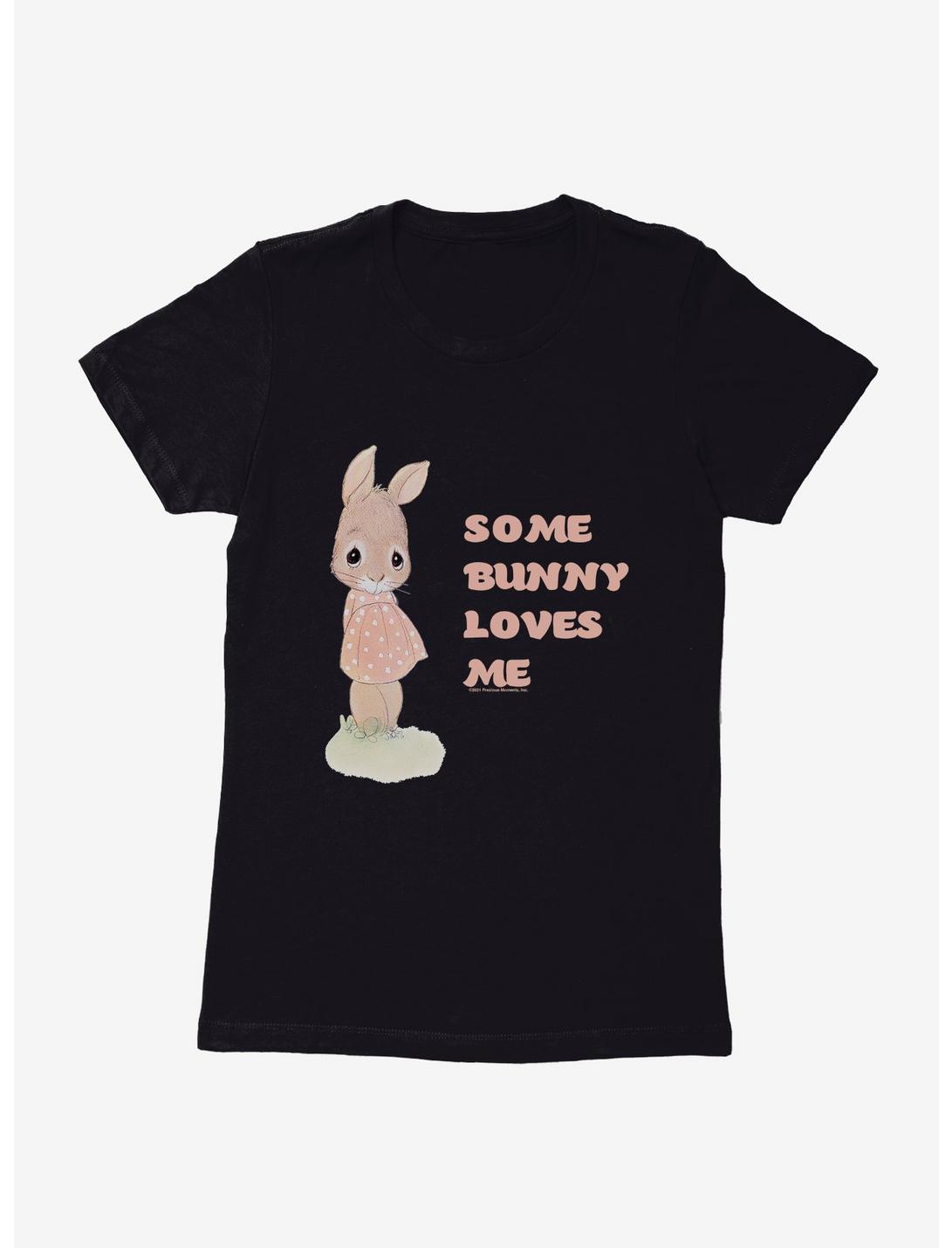 Precious Moments Some Bunny Loves Me Womens T-Shirt, BLACK, hi-res