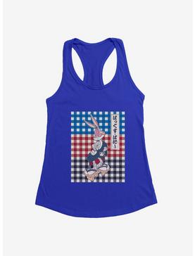 Looney Tunes Bugs Bunny Outfit Japanese Text Girls Tank, , hi-res