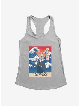 Looney Tunes Bugs Bunny Pose Waves Japanese Text Girls Tank, , hi-res
