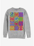 Marvel Avengers Endgame Icons Crew Sweatshirt, ATH HTR, hi-res