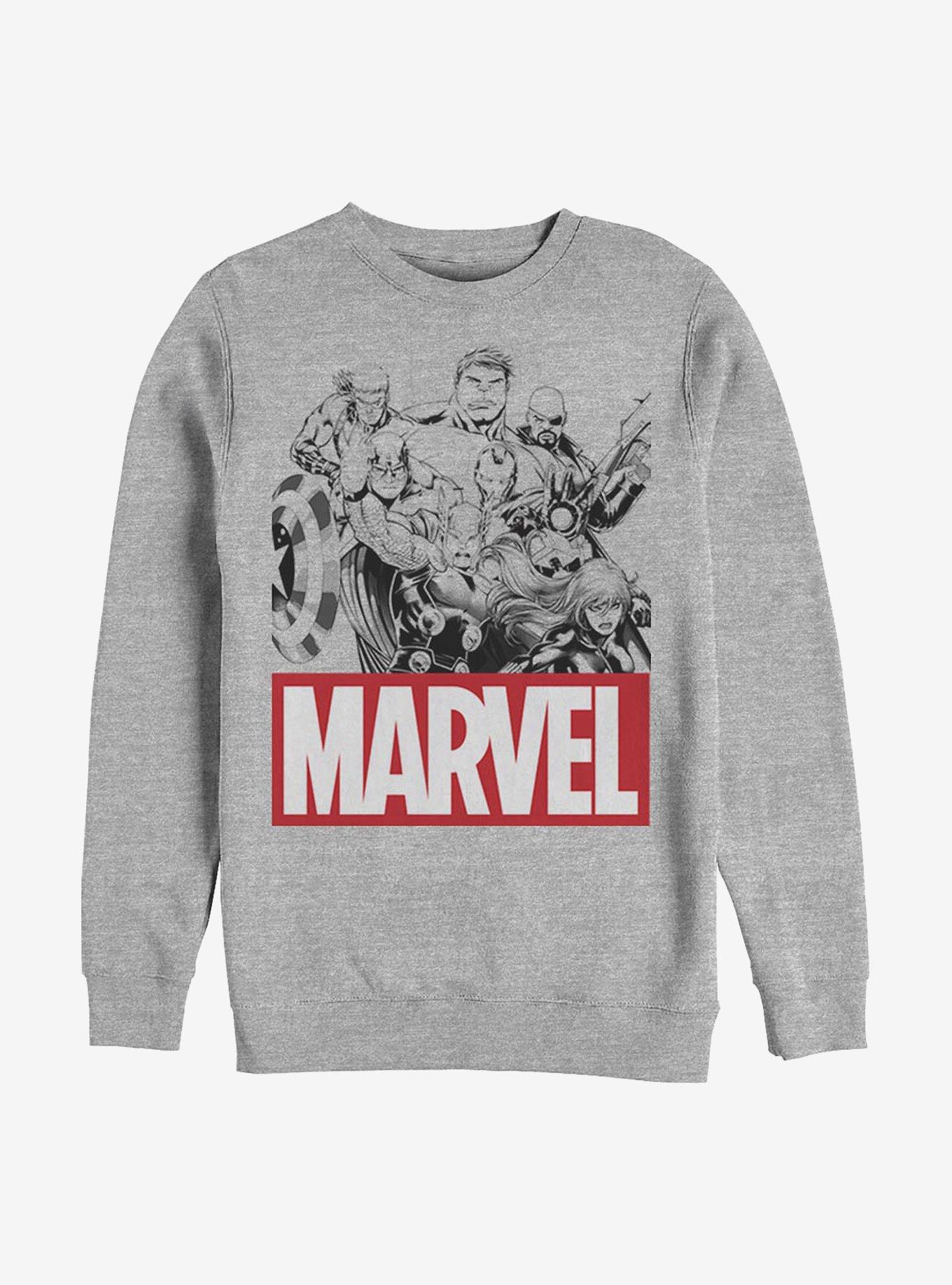 Marvel Avengers Team Crew Sweatshirt