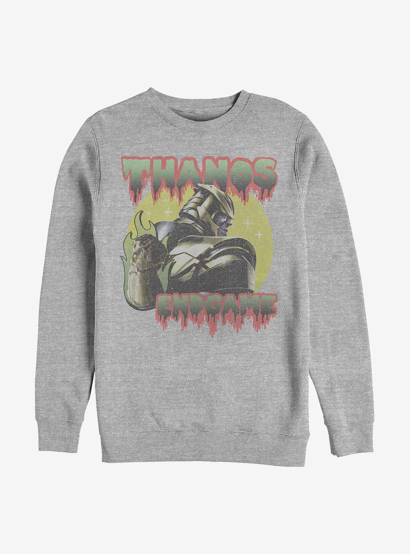 Marvel Avengers Thanos Crew Sweatshirt, ATH HTR, hi-res