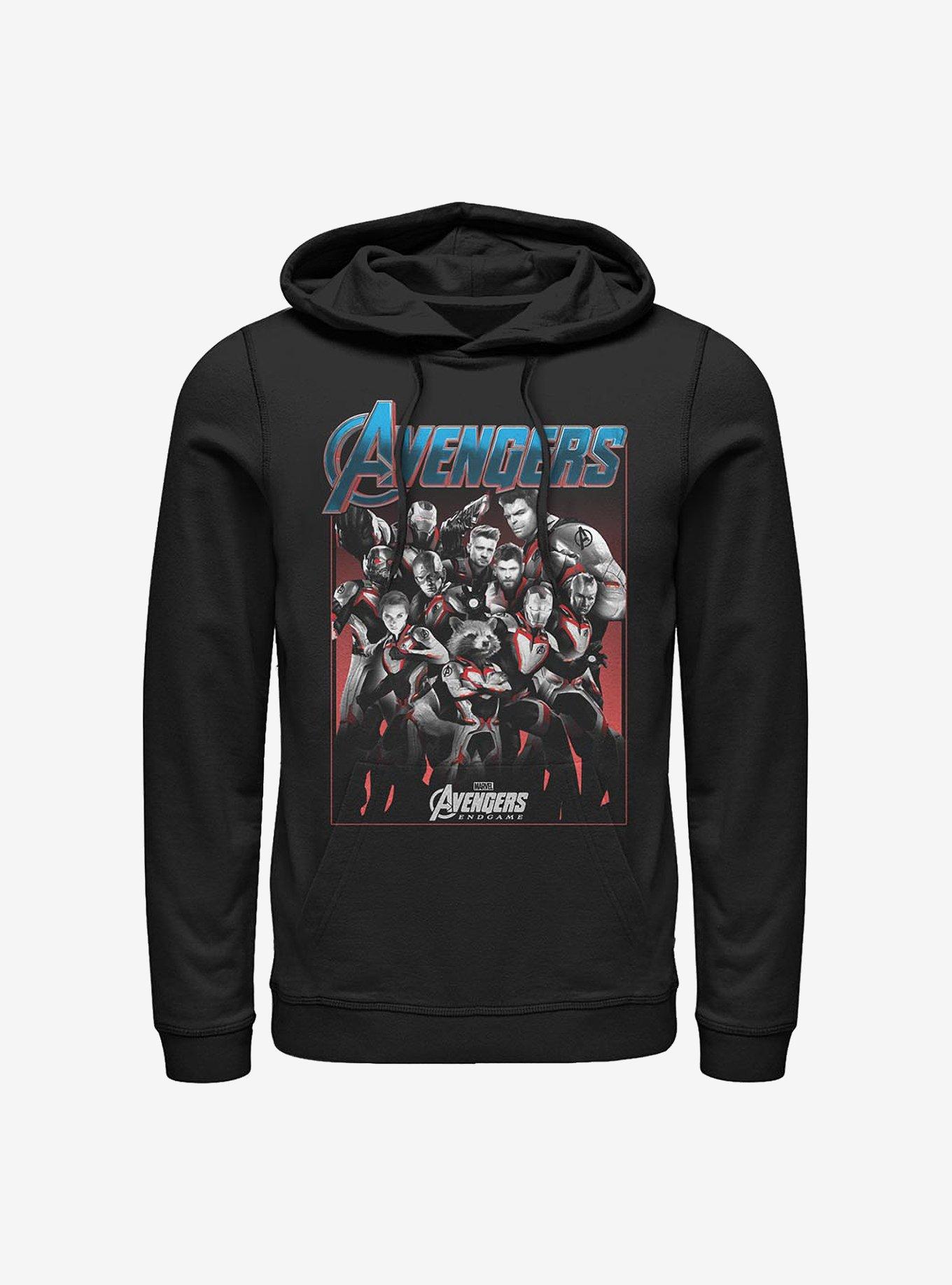 Marvel Avengers Endgame Group Shot Hoodie, BLACK, hi-res