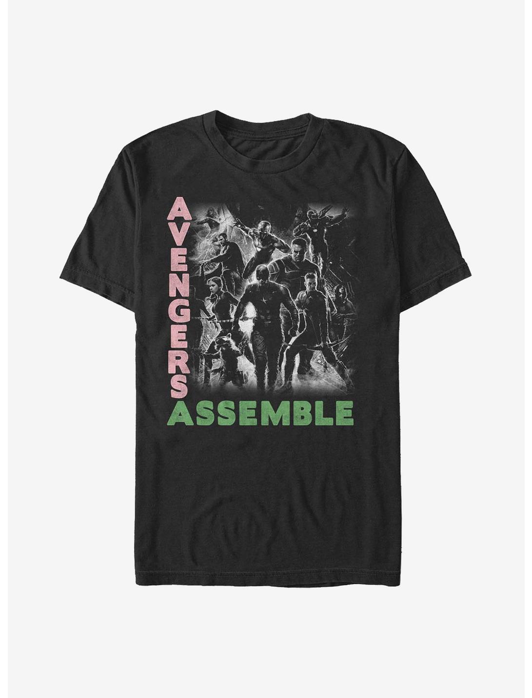 Marvel Avengers Group Assemble T-Shirt, BLACK, hi-res