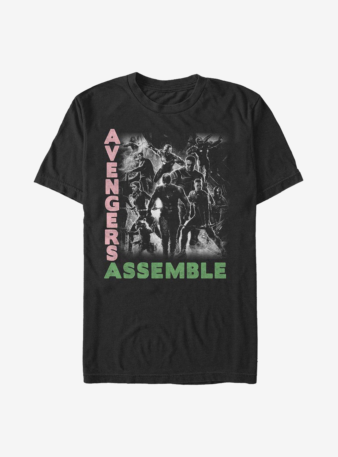 Marvel Avengers Group Assemble T-Shirt, BLACK, hi-res