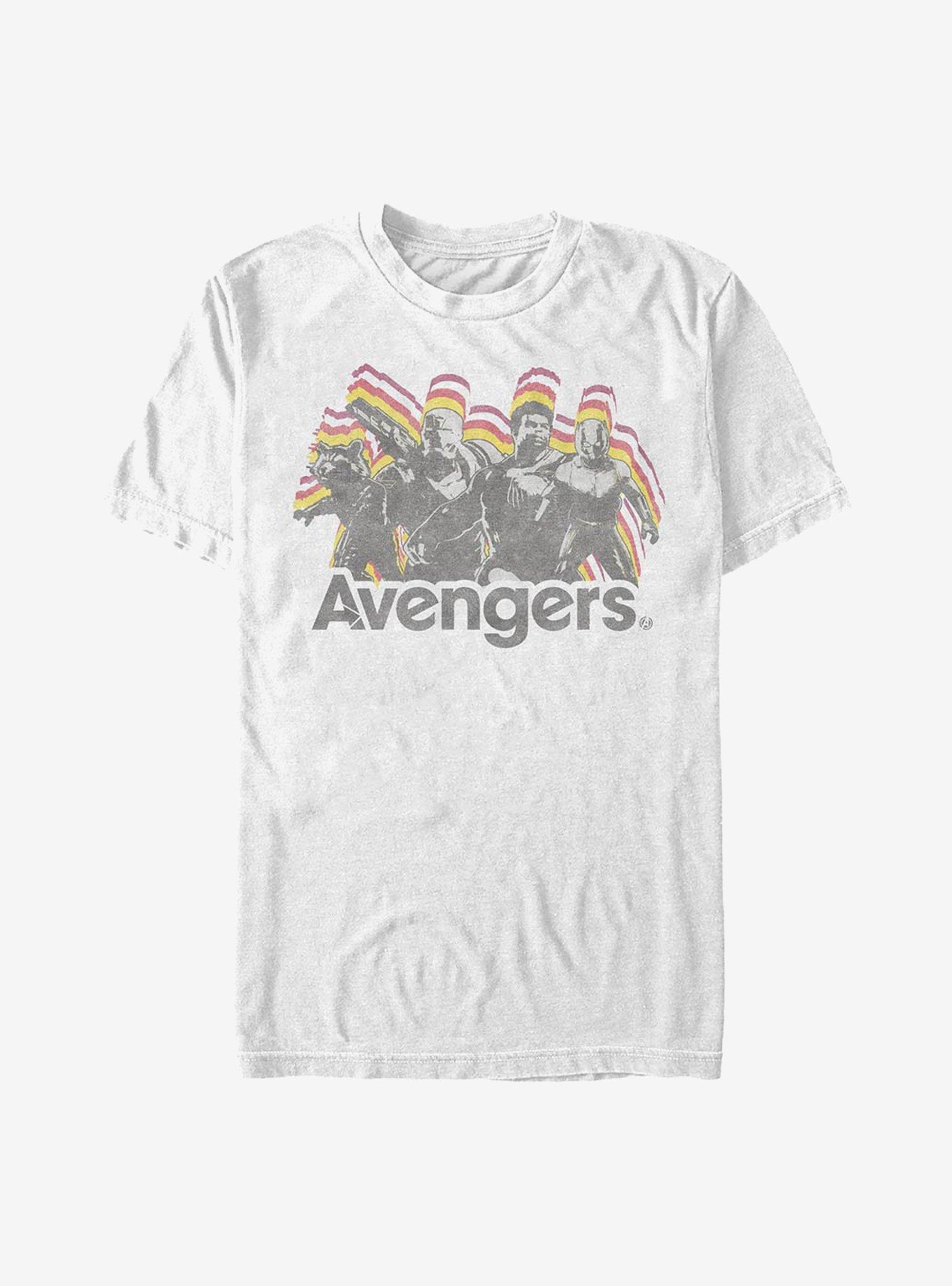 Marvel Avengers Retro Group T-Shirt, WHITE, hi-res