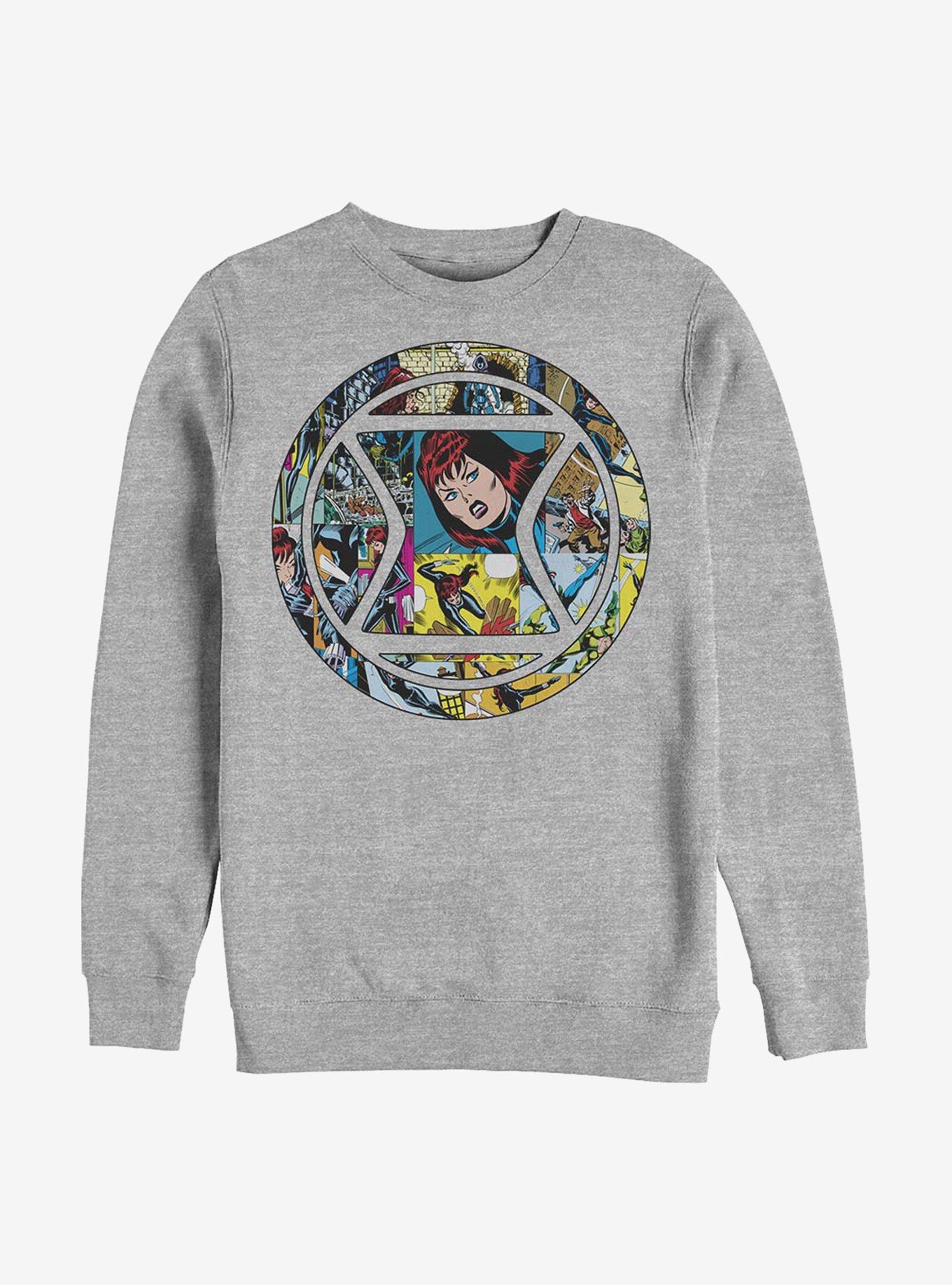 Marvel Black Widow Collage Crew Sweatshirt, , hi-res