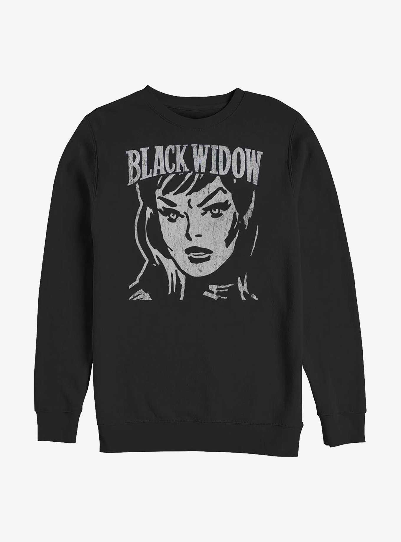 Marvel Black Widow Simple Block Crew Sweatshirt, , hi-res