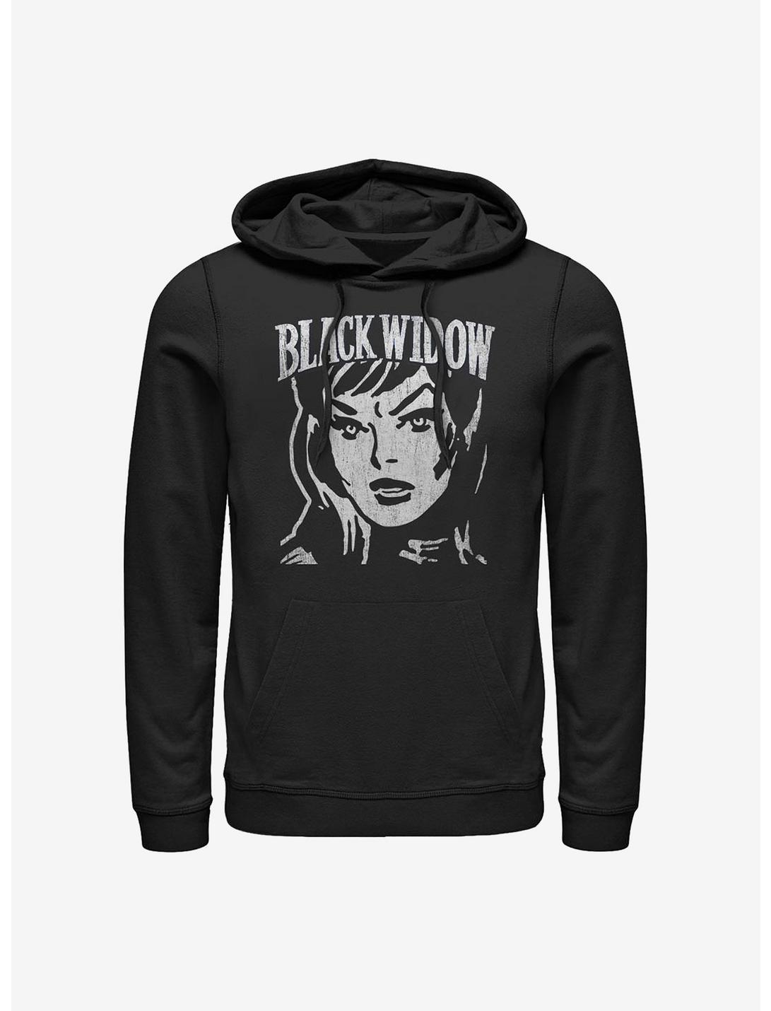 Marvel Black Widow Simple Block Hoodie, BLACK, hi-res