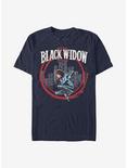 Marvel Black Widow Circle Frame T-Shirt, NAVY, hi-res