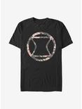 Marvel Black Widow Icon Rose T-Shirt, BLACK, hi-res
