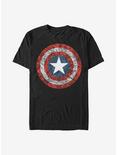 Marvel Captain America Comic Book Shield T-Shirt, BLACK, hi-res
