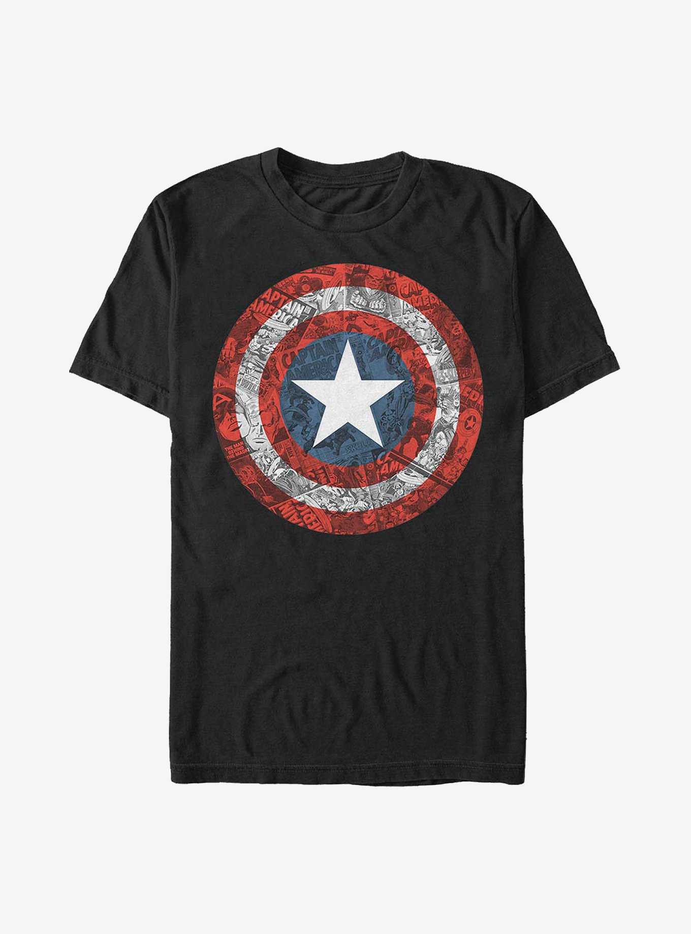 Marvel Captain America Comic Book Shield T-Shirt, , hi-res